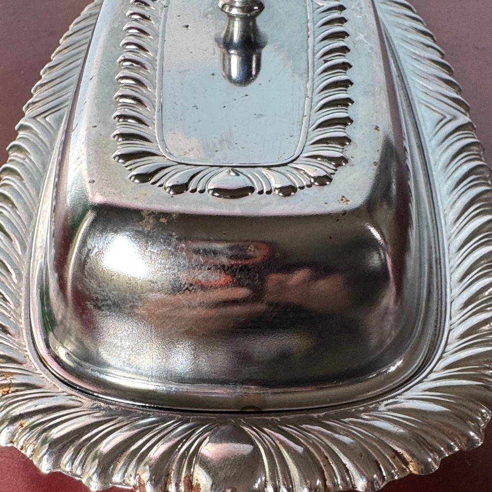 Vintage Irvinware Stainless Steel Butter Dish W/Glass Liner 1/4 Lb *Made In USA* - Picture 6 of 14
